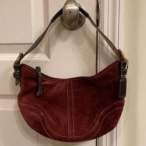 Coach Suede Hobo Handbag